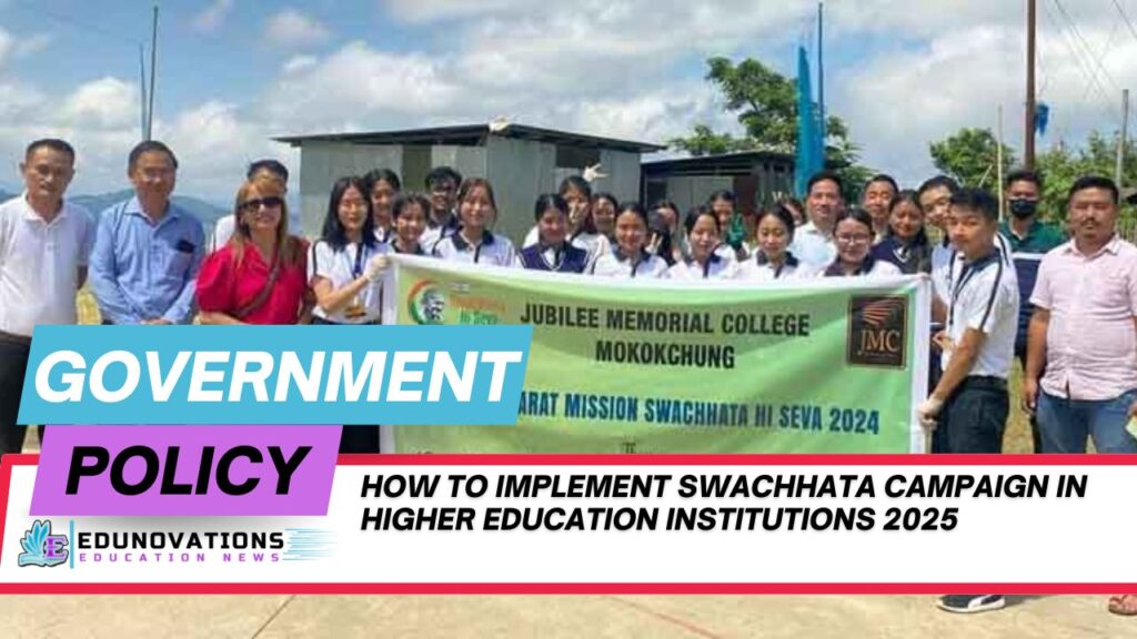 how to implement swachhata campaign in higher education institutions 2025