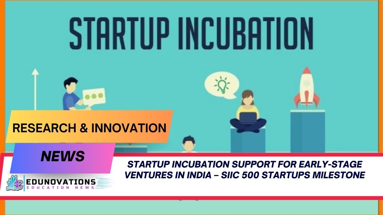 startup incubation support for early-stage ventures in India