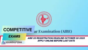 AIBE 20 registration deadline October 28 2025 apply online