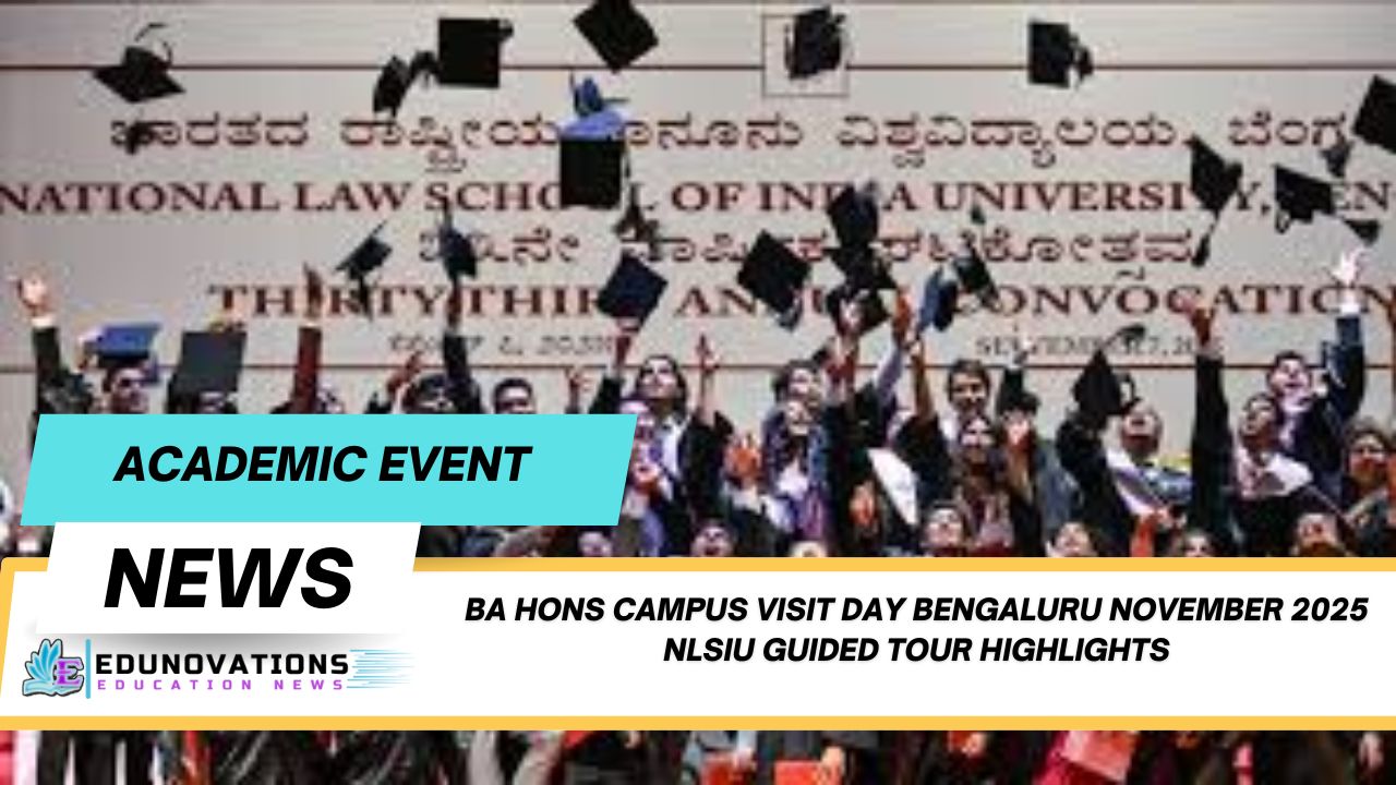 BA Hons campus visit day Bengaluru November 2025 NLSIU guided tour