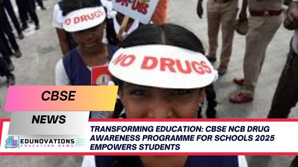 CBSE NCB drug awareness programme for schools 2025