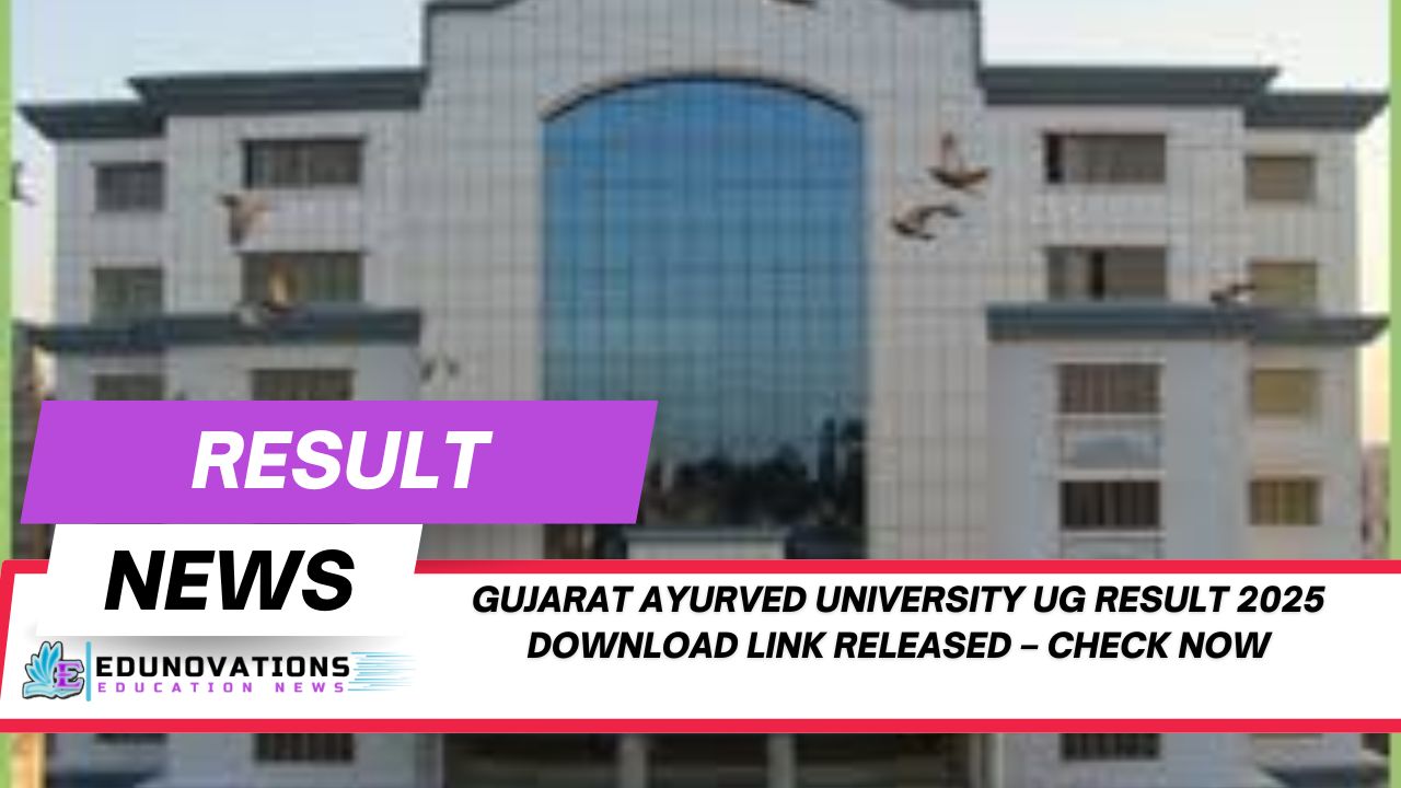 Gujarat Ayurved University UG result 2025 download link