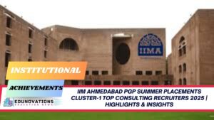 IIM Ahmedabad PGP summer placements cluster-1 top consulting recruiters 2025