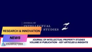 Journal of Intellectual Property Studies Volume IX publication