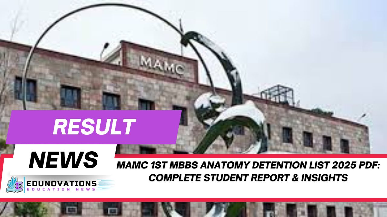 MAMC 1st MBBS Anatomy detention list 2025 PDF