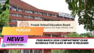 PSEB March 2026 compartment exam schedule for class 10 and 12