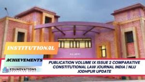 Publication Volume IX Issue 2 Comparative Constitutional Law Journal India