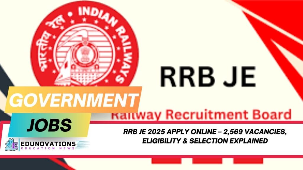 RRB JE 2025 Apply Online
