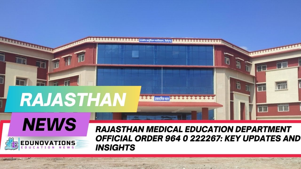 Rajasthan Medical Education Department official order 964 0 222267