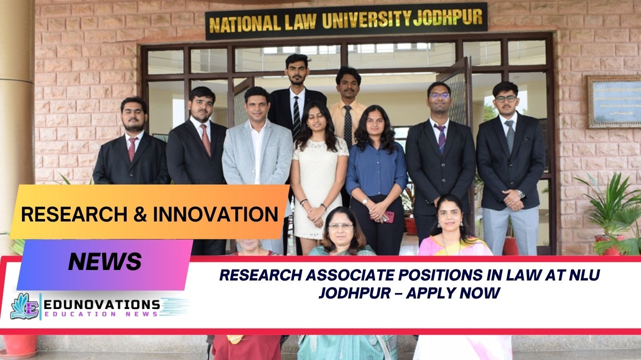 Research Associate positions in law at NLU Jodhpur