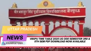 VBSPU Time Table 2025 UG Odd Semester