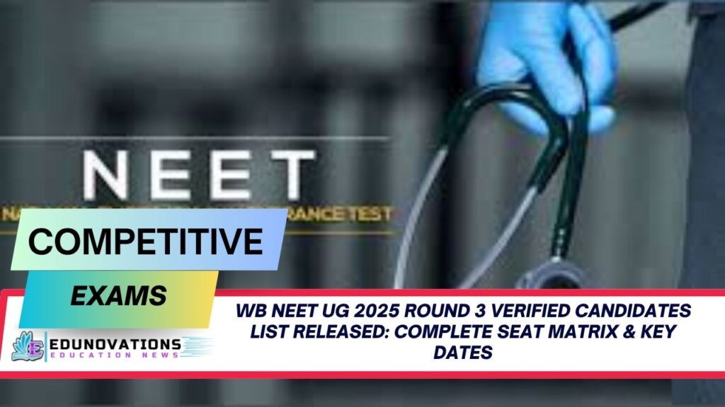WB NEET UG 2025 Round 3 verified candidates list