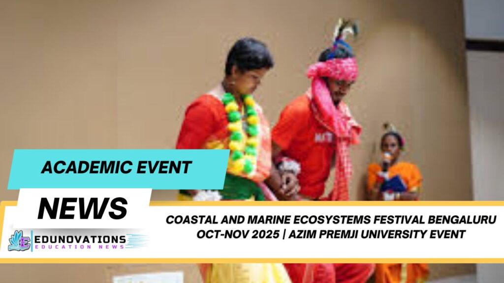 coastal and marine ecosystems festival Bengaluru Oct-Nov 2025