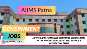 how to apply payment grievance officer aiims patna appointment 2025