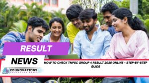 how to check TNPSC Group 4 result 2025 online