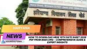 how to download HBSE 10th date sheet 2026 PDF from bseh.org