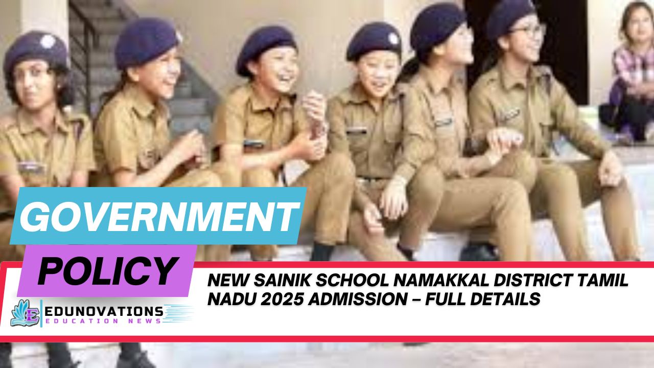 new Sainik School Namakkal district Tamil Nadu 2025 admission