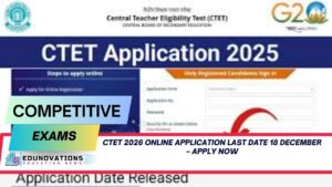 CTET 2026 online application last date 18 December