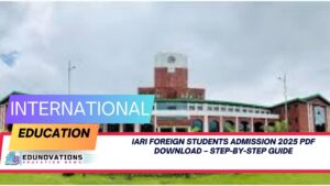 IARI foreign students admission 2025 pdf download