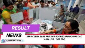 IBPS Clerk 2025 Prelims scorecard download link