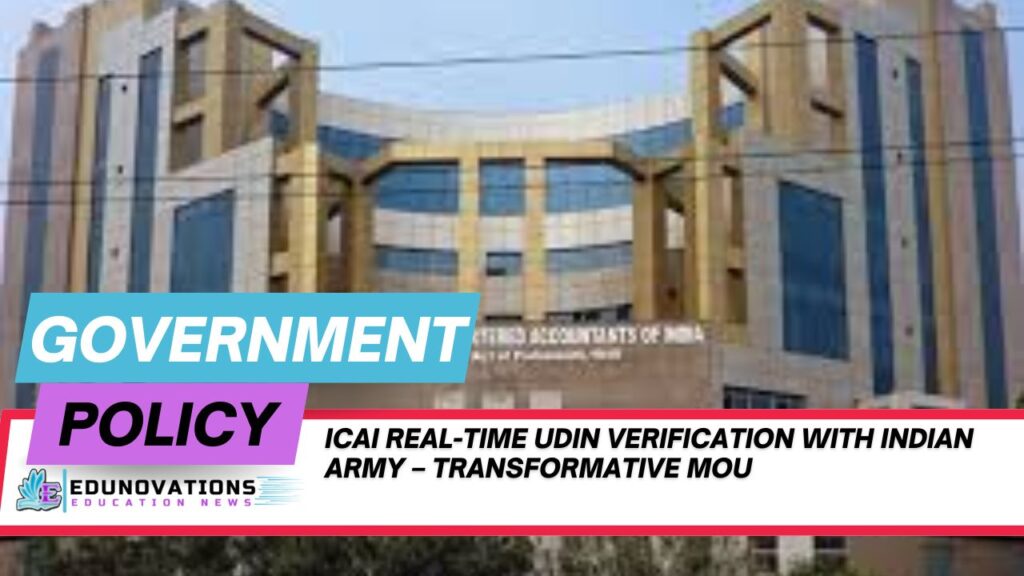 ICAI real-time UDIN verification with Indian Army