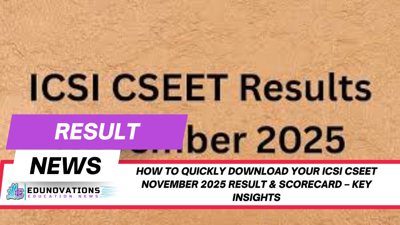 ICSI CSEET November 2025 Result