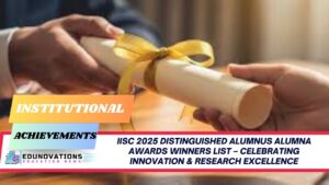 IISc 2025 distinguished alumnus alumna awards winners list