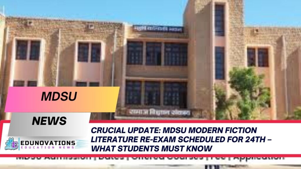 MDSU Modern Fiction Literature Re-Exam Scheduled