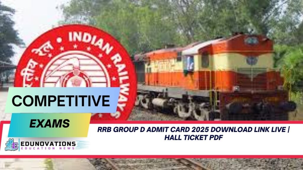 RRB Group D Admit Card 2025 download link