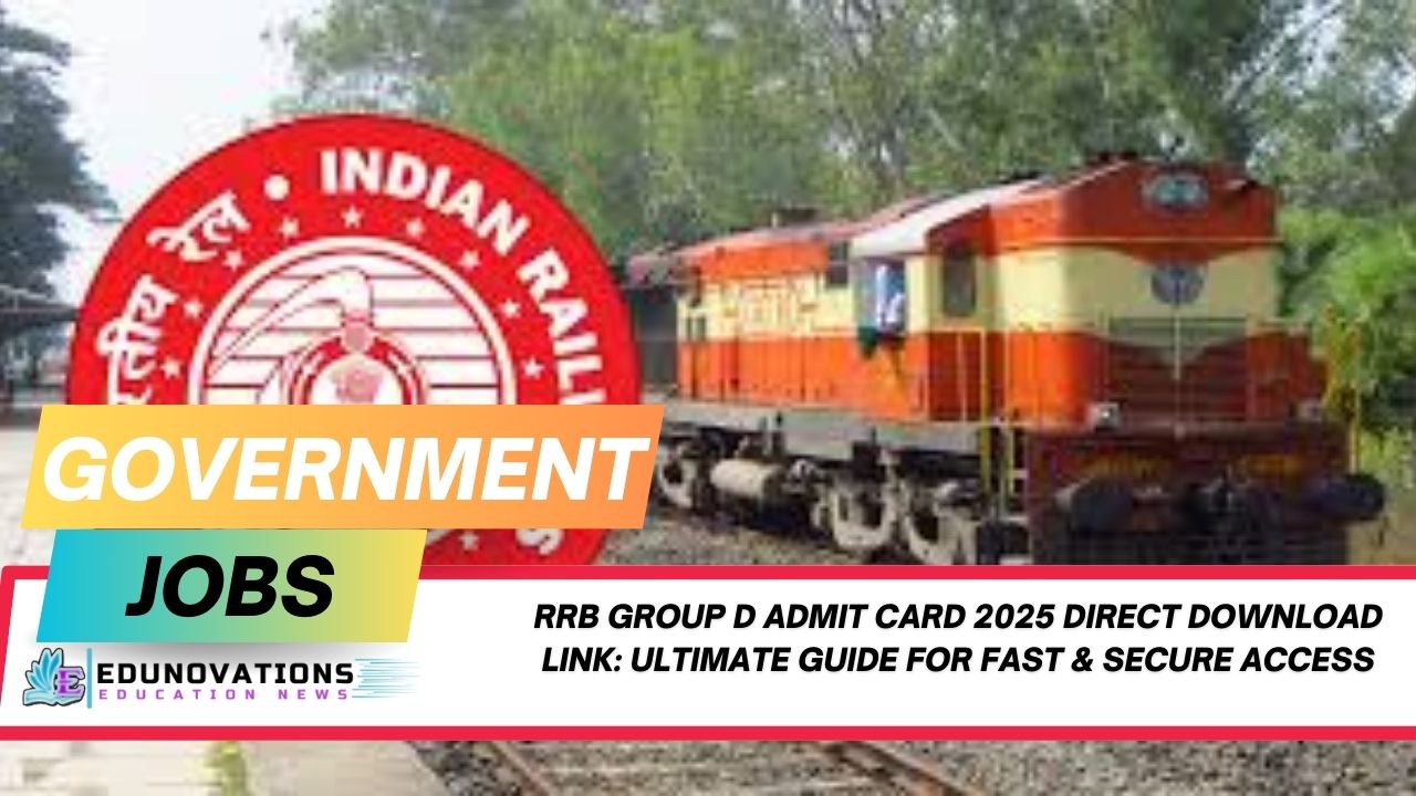 RRB Group D admit card 2025 direct download link