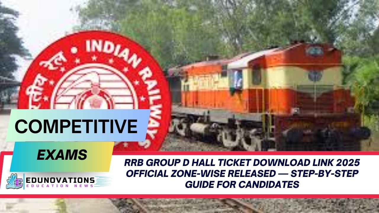 RRB Group D hall ticket download link 2025 official zone-wise