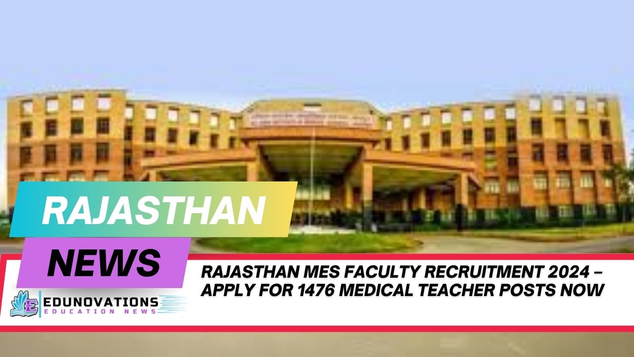 Rajasthan MES Faculty Recruitment 2024