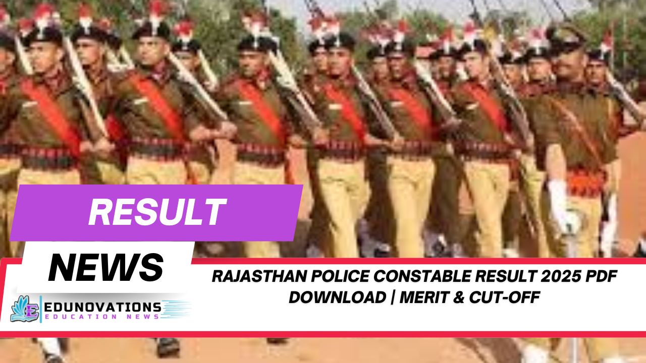 Rajasthan Police Constable Result 2025 PDF download
