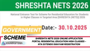 SHRESHTA NETS 2026 online application portal residential education high classes
