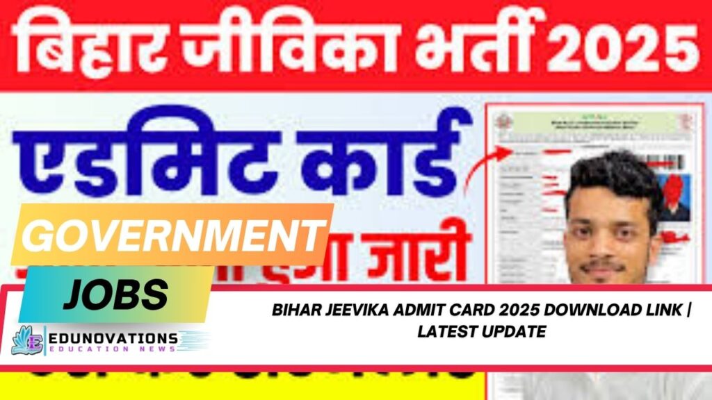 bihar jeevika admit card 2025 download link