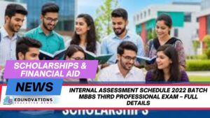 internal assessment schedule 2022 batch MBBS third professional exam