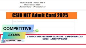 CSIR‑UGC NET December 2025 Admit Card Download