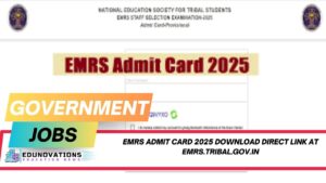 EMRS Admit Card 2025 download direct link at emrs.tribal.gov.in