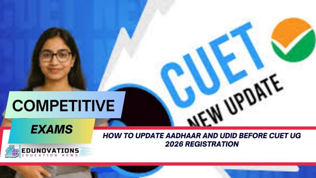 How to update Aadhaar and UDID before CUET UG 2026 registration