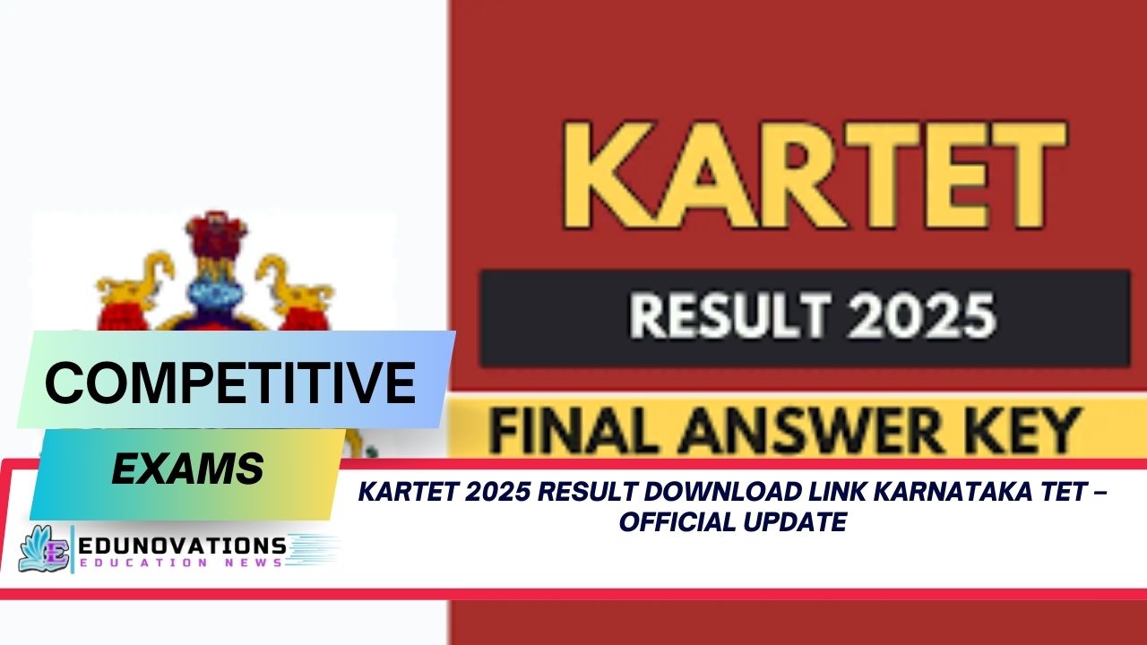 KARTET 2025 result download link Karnataka TET