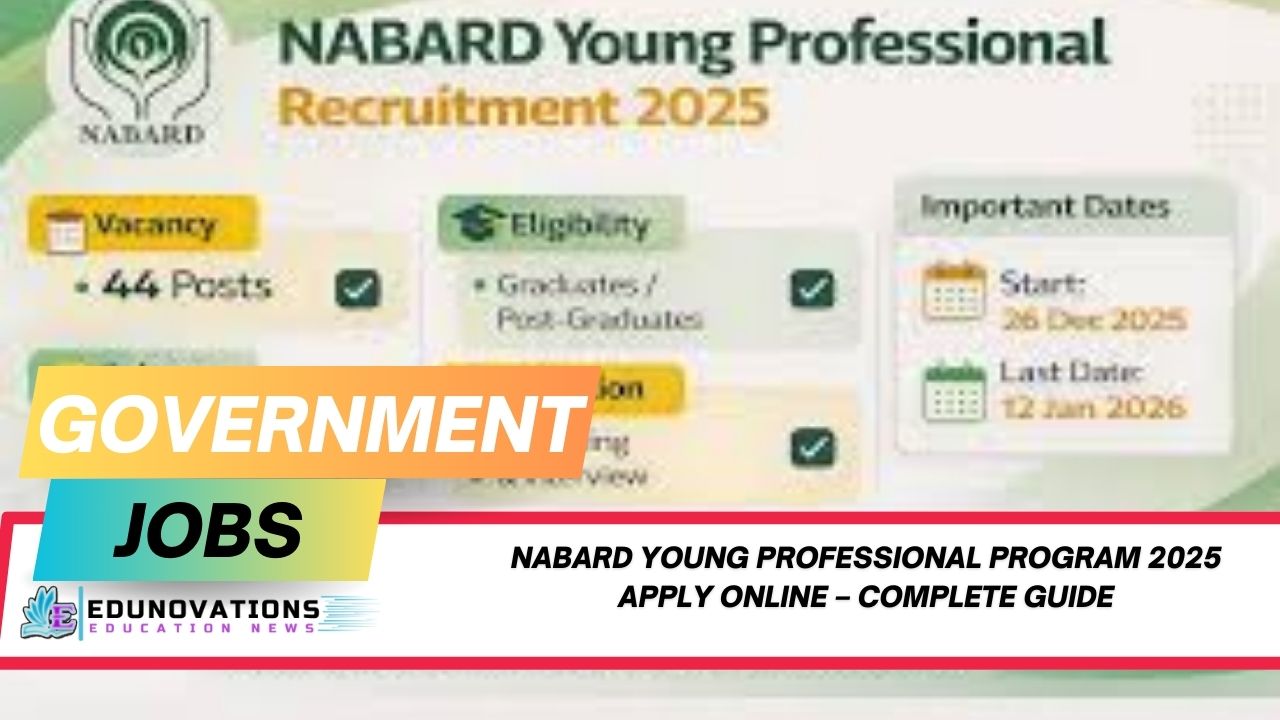 NABARD Young Professional Program 2025 apply online