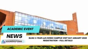 NLSIU 3-Year LLB (Hons) Campus Visit Day January 2026 Registration