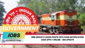 RRB Group D 22000 Posts 10th Pass Notification 2025 Apply Online