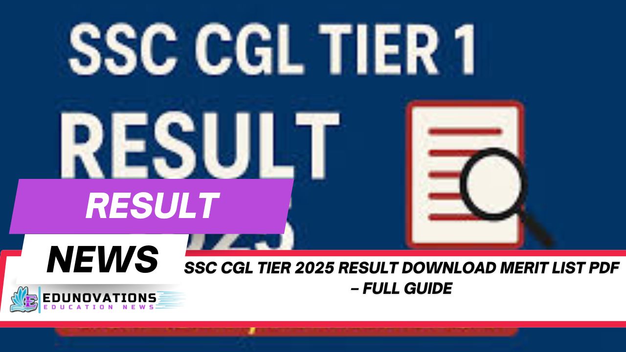 SSC CGL Tier 2025 result download