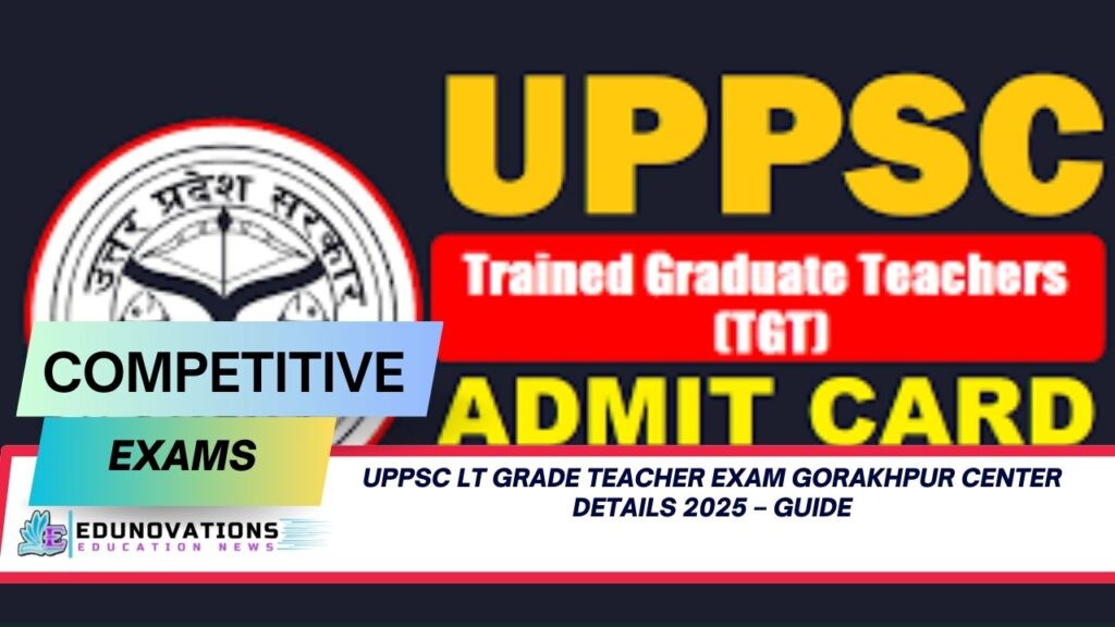 UPPSC LT Grade Teacher exam Gorakhpur center details 2025