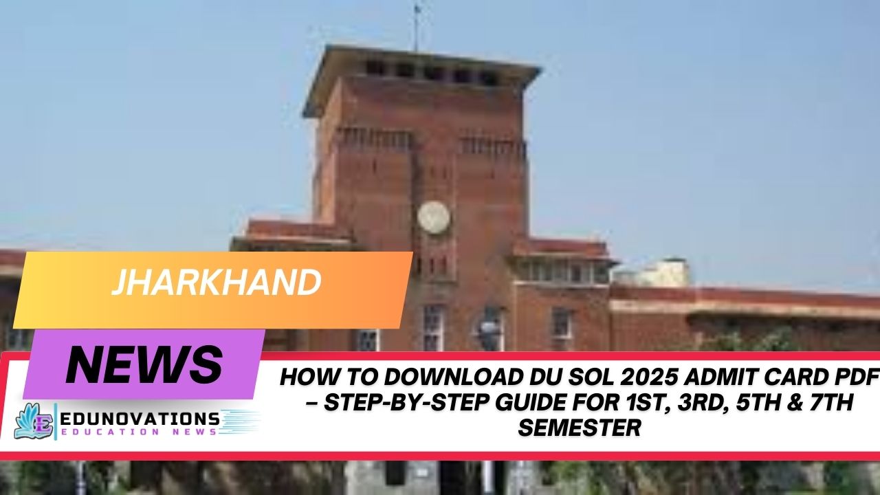 how to download DU SOL 2025 admit card pdf