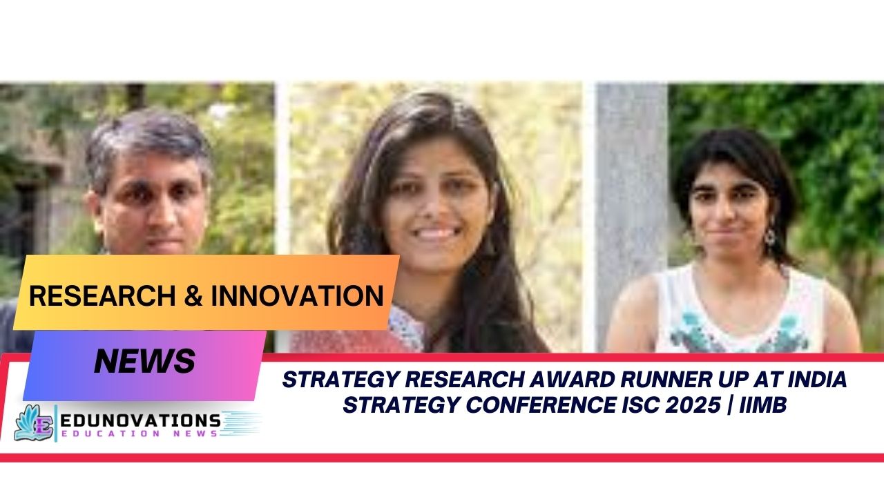 strategy research award runner up at India Strategy Conference ISC 2025