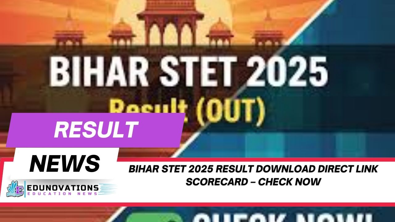Bihar STET 2025 result download direct link scorecard