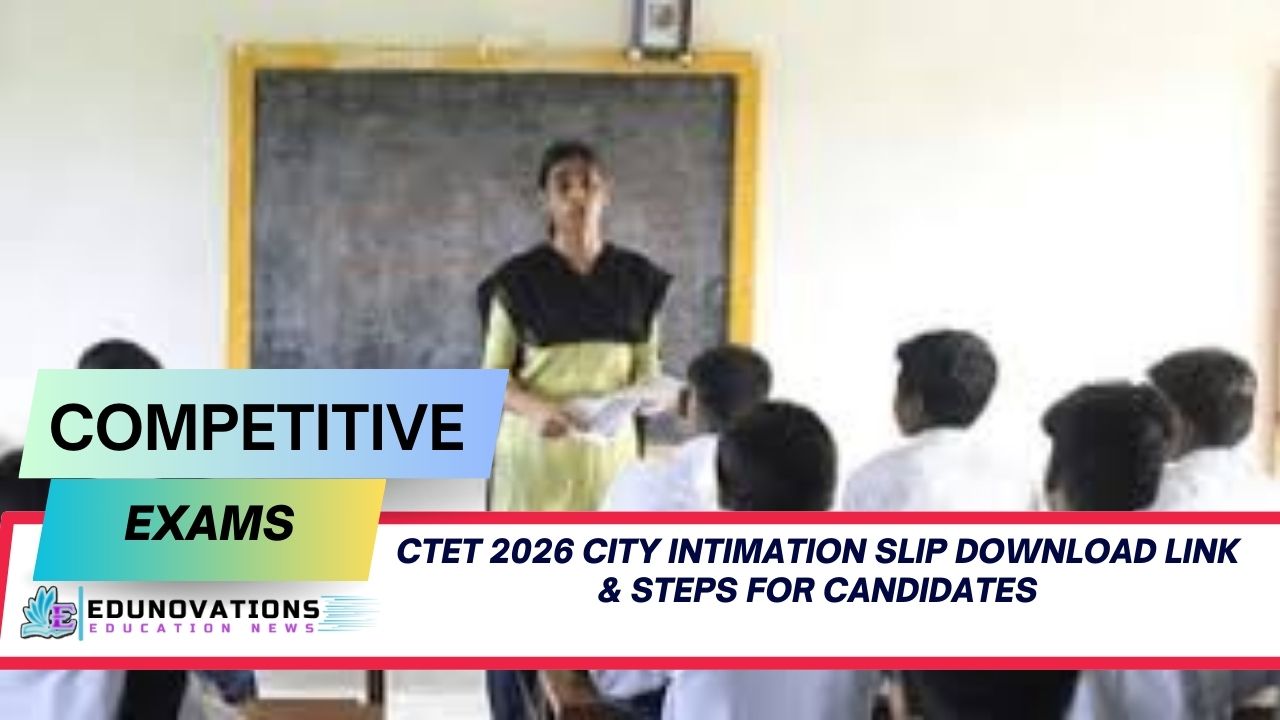 CTET 2026 City Intimation Slip