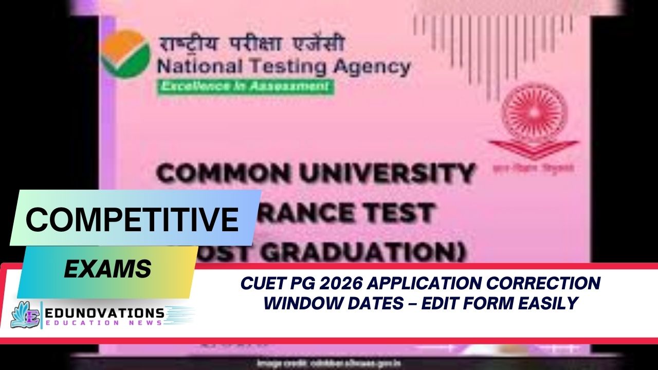 CUET PG 2026 Application Correction